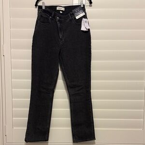 Abercrombie & Fitch Women’s Black Jeans Curve Love 90s Slim Straight